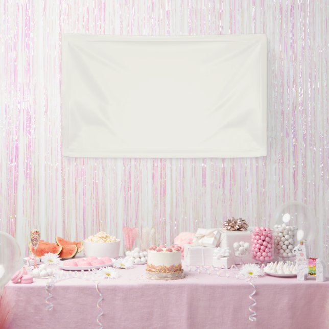 Snowbound Solid Colour Banner (Party)