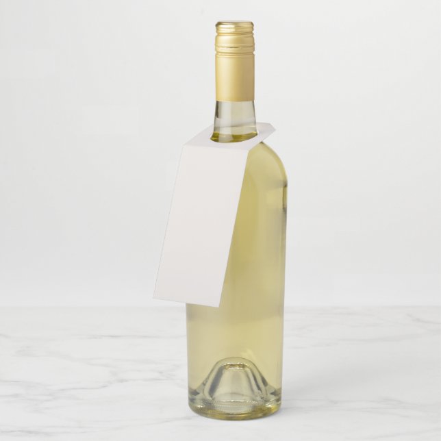 Snowbound Solid Colour Bottle Tag (Angled)