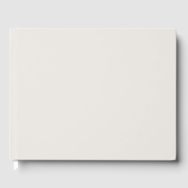 Snowbound Solid Colour Guest Book (Front)