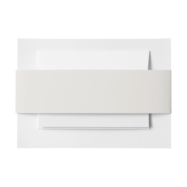 Snowbound Solid Colour Invitation Belly Band (Front Example)