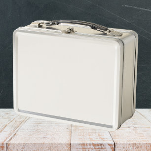 Snowbound Solid Colour Metal Lunch Box