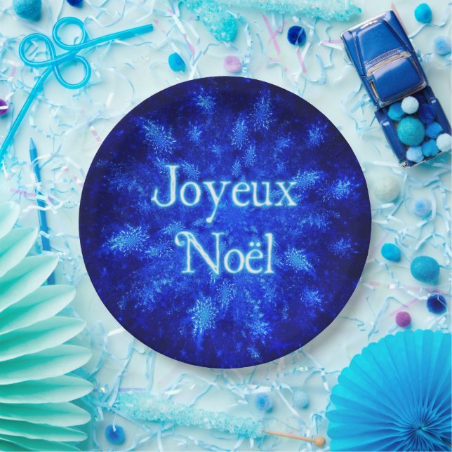 Snowburst - Joyeux Noёl Paper Plate (Party)