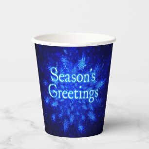 Snowburst - Season's Greetings Paper Cups