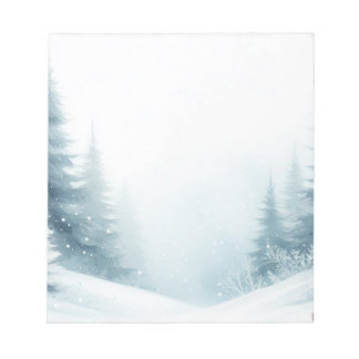 Snowcap Mountain Christmas Tree Farm Notepad