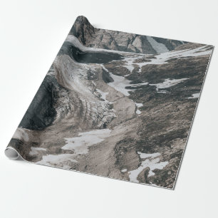 Snowcapped mountains wrapping paper