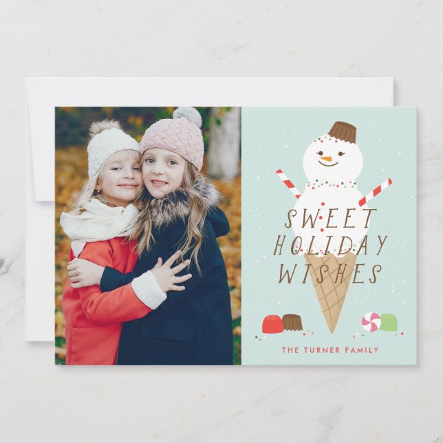 Snowcone Photo Christmas Card (Front)