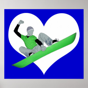 snowcore love poster