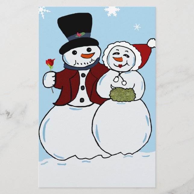 Snowcouple Stationery (Front)