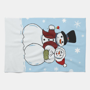 Snowcouple Tea Towel