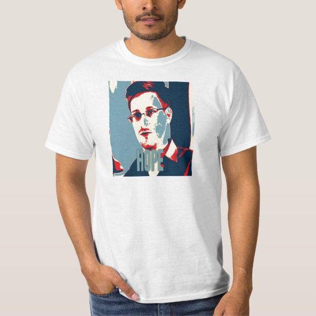 Snowden gives us HOPE!!! T-Shirt (Front)