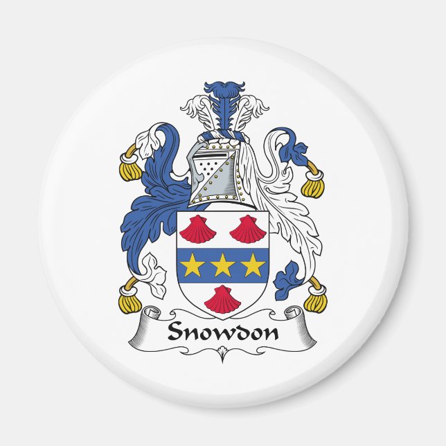 Snowdon Family Crest Magnet (Front)