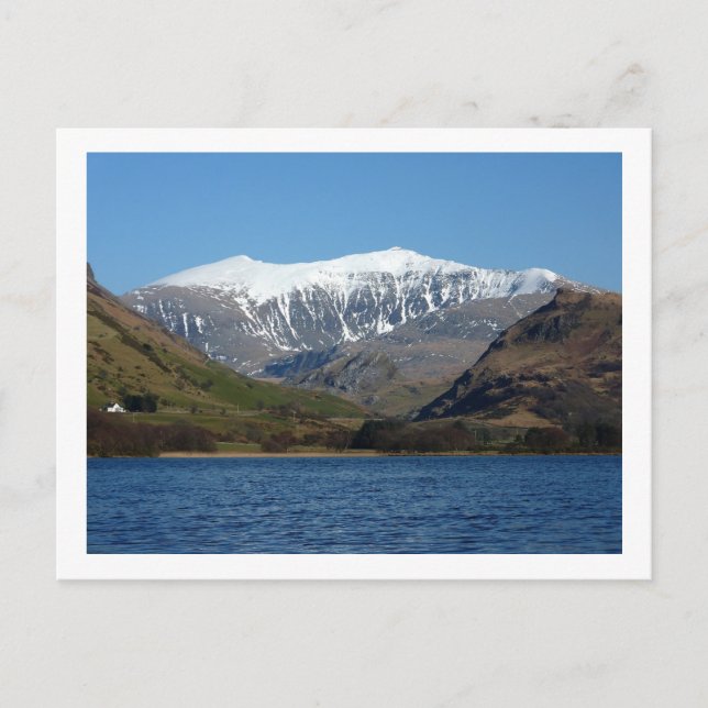 Snowdon from Llyn Nantlle Uchaf Postcard (Front)