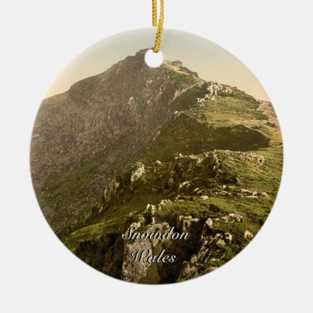 Snowdon - The Last Mile, Gwynedd, Wales Ceramic Tree Decoration (Front)