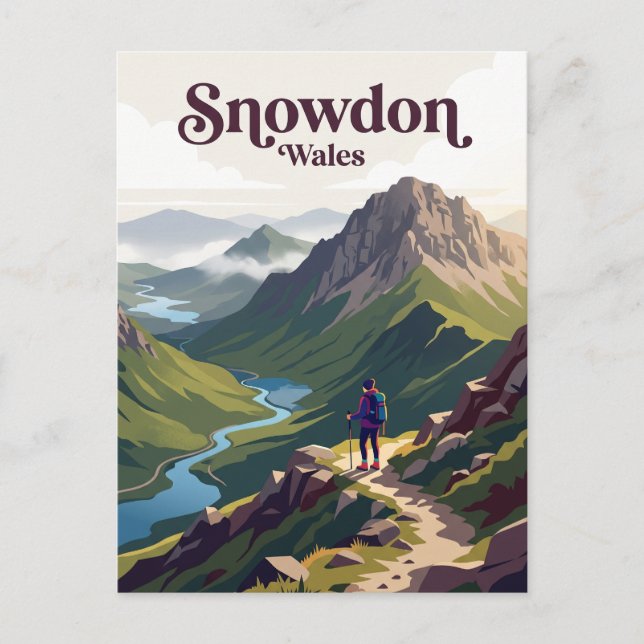Snowdon (Yr Wyddfa) Wales Postcard (Front)