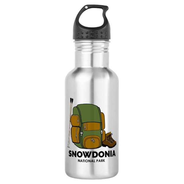 Snowdonia National Park Backpack 532 Ml Water Bottle (Front)