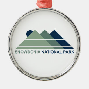 Snowdonia National Park Mountain Sun Metal Tree Decoration