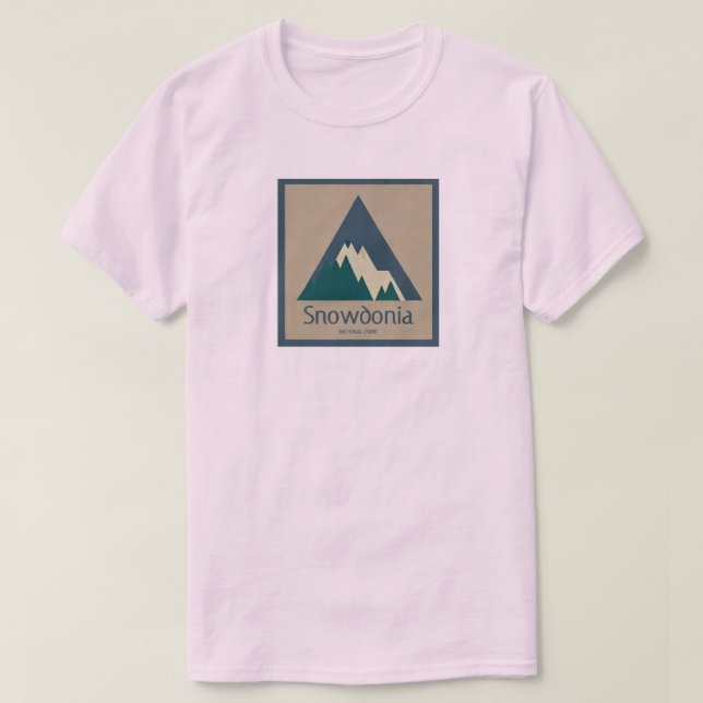Snowdonia National Park Rustic T-Shirt (Design Front)