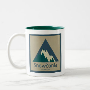 Snowdonia National Park Rustic Two-Tone Coffee Mug
