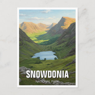 Snowdonia National Park Wales Travel Postcard