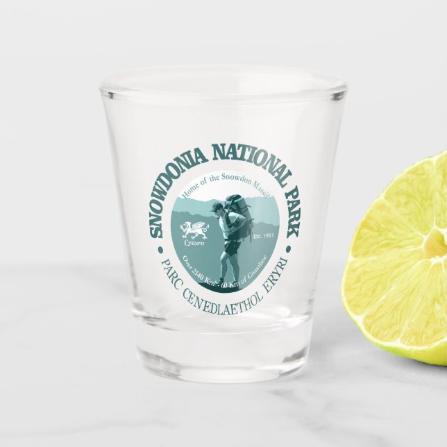 Snowdonia NP (T) Shot Glass (Front)