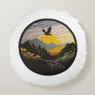 Snowdonia Round Cushion