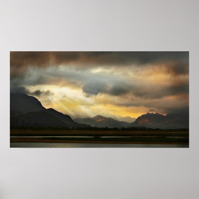Snowdonia Sunset Poster (Front)