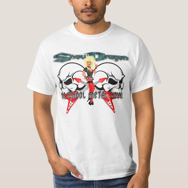 SnowDragon Old School Pin up T-Shirt (Front)