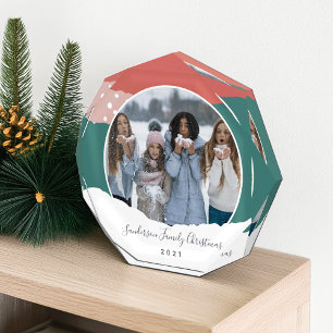 Snowdrift Family Christmas Memory Photo Block
