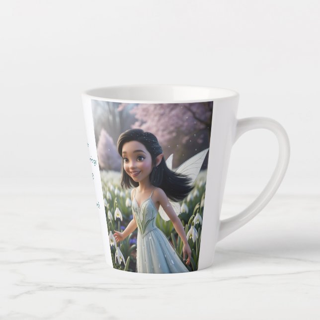 Snowdrop Fairy  Latte Mug (Right)