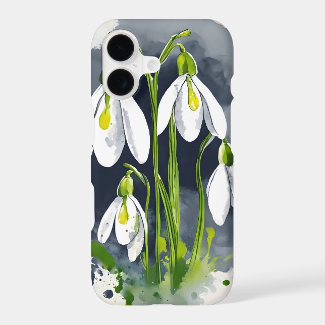 Snowdrop - Watercolor flowers (Back)