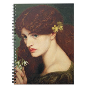 Snowdrops, 1873 (oil on canvas) spiral notebook
