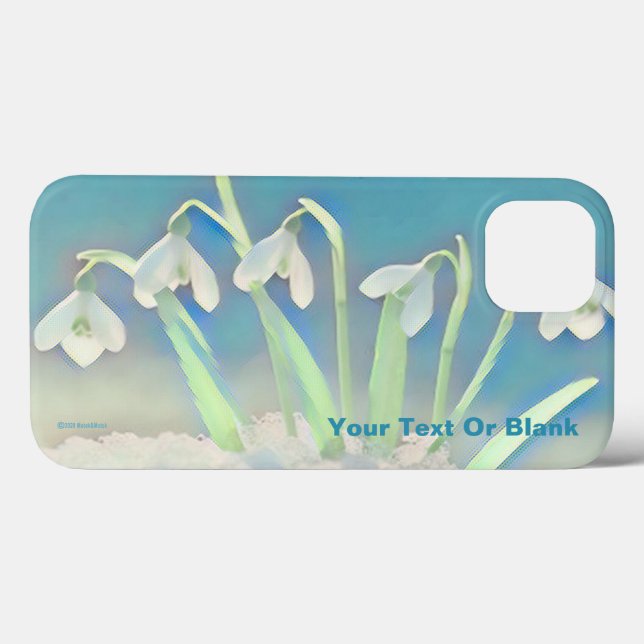 Snowdrops Blue Case-Mate Samsung Galaxy Case (Back (Horizontal))