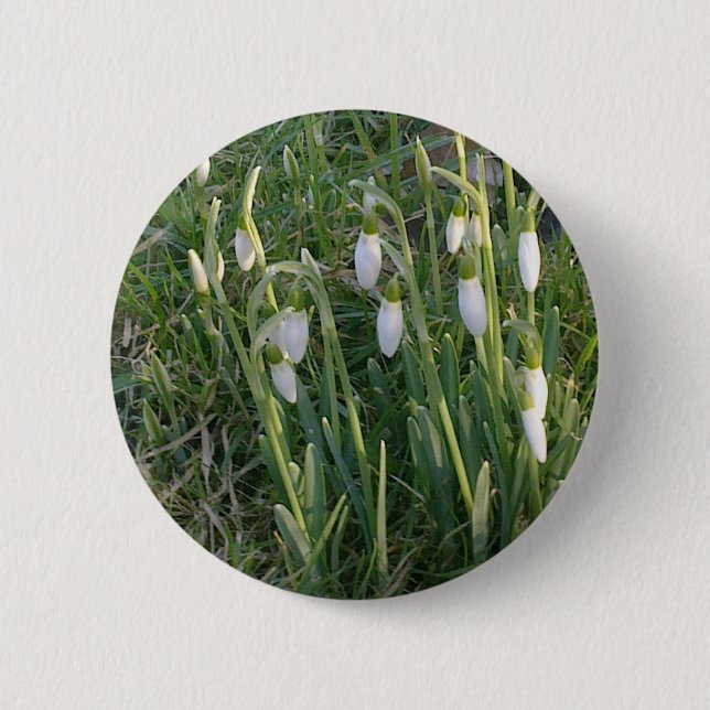 Snowdrops Button (Front)