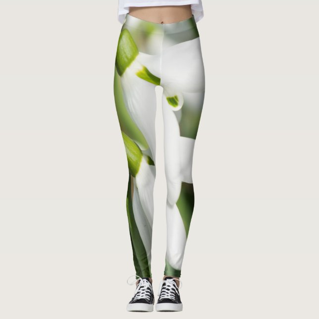 Snowdrops flowers leggings (Front)