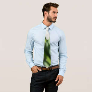 Snowdrops flowers tie