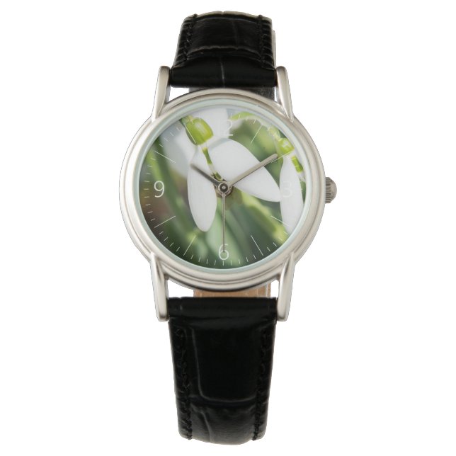 Snowdrops flowers watch (Front)