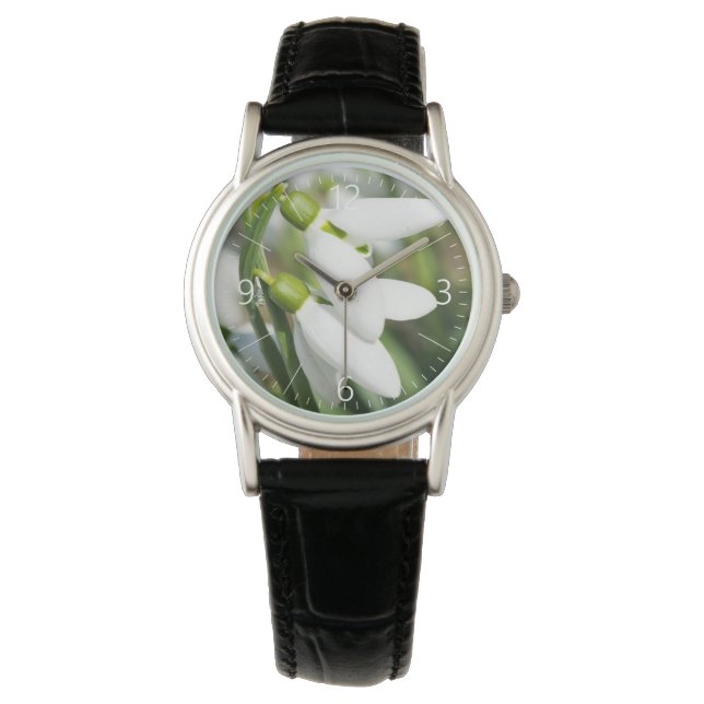 Snowdrops flowers watch (Front)