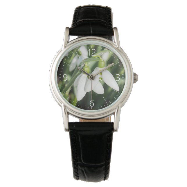 Snowdrops flowers watch (Front)