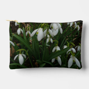 Snowdrops I (Galanthus) White Spring Flowers Accessory Pouch