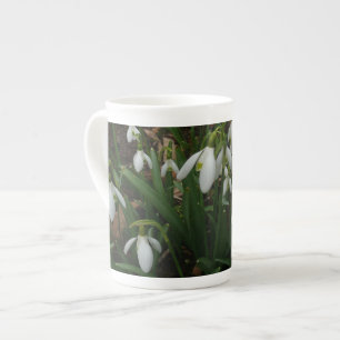 Snowdrops I (Galanthus) White Spring Flowers Bone China Mug