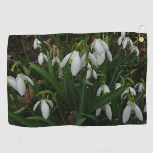 Snowdrops I (Galanthus) White Spring Flowers Golf Towel