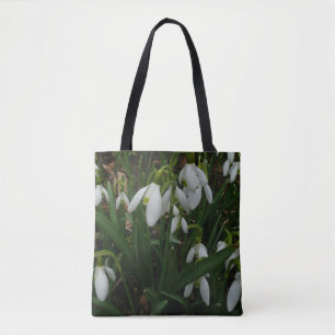 Snowdrops I (Galanthus) White Spring Flowers Tote Bag