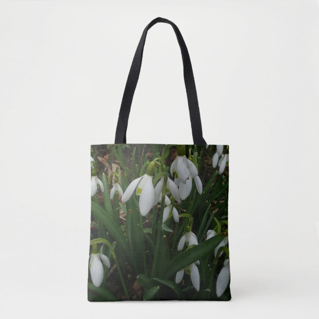 Snowdrops I (Galanthus) White Spring Flowers Tote Bag (Front)