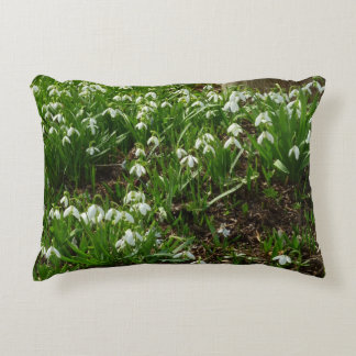 Snowdrops II (Galanthus) Spring Floral Decorative Cushion