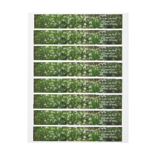 Snowdrops II (Galanthus) Spring Floral Wrap Around Label