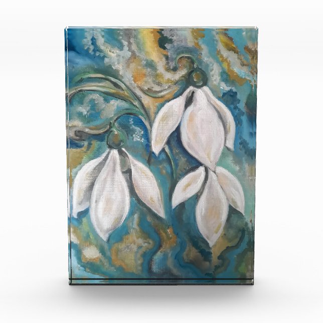 Snowdrops in the emerald garden photo block (Front)