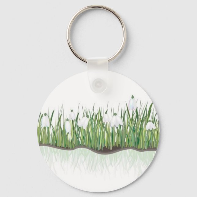 snowdrops key ring (Front)