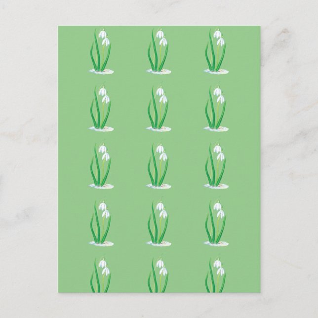 Snowdrops Postcard (Front)