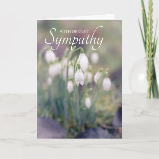 Snowdrops Sympathy Card