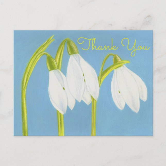 Snowdrops ~Thank You Card (Front)